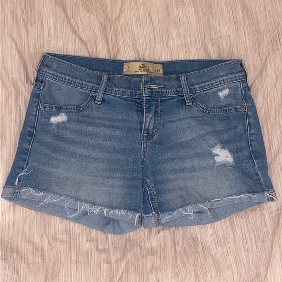 Hollister Pants - Hollister Mid-Rise Denim Shorts